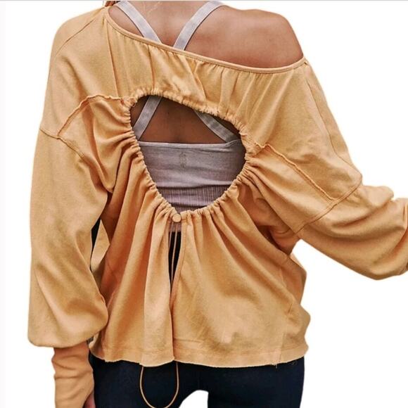 Free People Fp Movement Rundown Tunic Top Open Back Oversized Slouchy XS - Picture 1 of 8